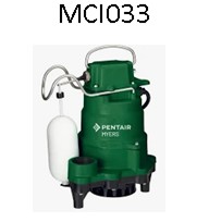 Myers Model MCI033 1/3 HP Cast Iron Sump Pump